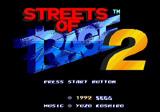 Streets of Rage 2 (USA) Title Screen